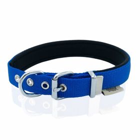 Doggie Comfort Yumuşak Dokuma S 2x30-35 cm Royal Mavi Köpek Boyun Tasması