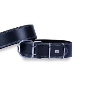 Doggie Dayanıklı Deri Siyah Small 6x55-65 cm Köpek Boyun Tasması