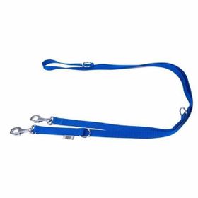 Doggie Dokuma Ayarlanabilir Royalblue 2x120-190 cm Eğitimci Köpek Gezdirme Tasması
