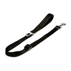 Doggie Dokumadan El Yapımı Emniyet Kemerli Siyah 2.5x80-120 cm Köpek Gezdirme Aparatı