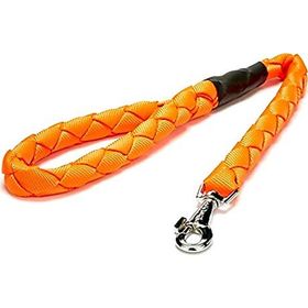 Doggie Dokumadan El Yapımı Örgülü Turuncu 3x100 cm Köpek Gezdirme Kayışı