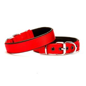 Doggie DSBT 3010 L Dokuma Softlu Kırmızı Köpek Boyun Tasması