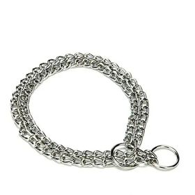 Doggie Eğitim Serisi Çift Boğma Zincirli Gri 2.5x35-40 cm Köpek Boyun Tasması