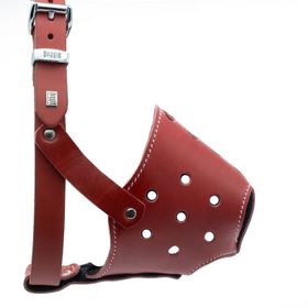 Doggie Eğitim Serisi Large 2x55-60 cm Siyah Gerçek Deriden El Yapımı Kısa Burunlu Köpek Ağızlığı