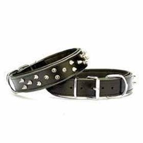 Doggie El Yapımı Çivili Siyah 5x50-60 cm Köpek Boyun Tasması