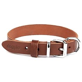 Doggie El Yapımı Kahve 1.5x25-30 cm Köpek Boyun Tasması