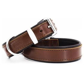 Doggie El Yapımı Kahverengi 3.5x52-60 cm Köpek Boyun Tasması