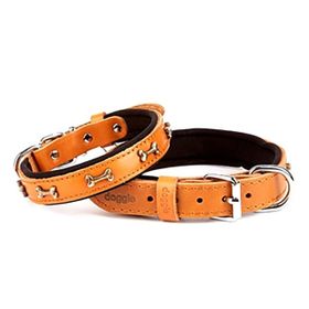 Doggie El Yapımı Kamel 2x30-35 cm Köpek Boyun Tasması