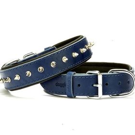 Doggie El Yapımı Mavi 3.5x52-60 cm Köpek Boyun Tasması