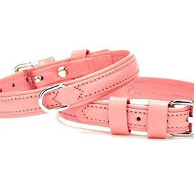Doggie El Yapımı Pembe 1.5x20-25 cm Köpek Boyun Tasması