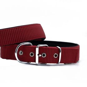 Doggie Elit Dokumadan El Yapımı Kırmızı 5x60-70 cm Köpek Boyun Tasması