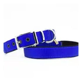 Doggie Elit Dokumadan El Yapımı Lacivert 2.5x42-50 cm Köpek Boyun Tasması