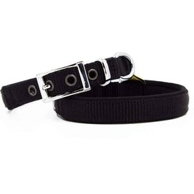 Doggie Elit Dokumadan El Yapımı Siyah 1.5x25-30 cm Köpek Boyun Tasması