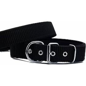 Doggie Elit Dokumadan El Yapımı Siyah 4x57-65 cm Köpek Boyun Tasması