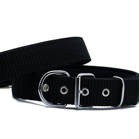 Doggie Elit Dokumadan El Yapımı Siyah 5x50-60 cm Köpek Boyun Tasması