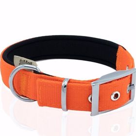 Doggie Elit Dokumadan El Yapımı Turuncu 2.5x37-45 cm Köpek Boyun Tasması