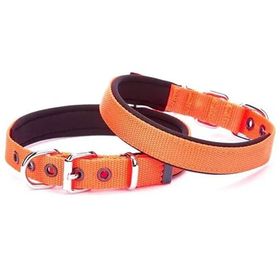 Doggie Elit Dokumadan El Yapımı Turuncu 2x30-35 cm Köpek Boyun Tasması