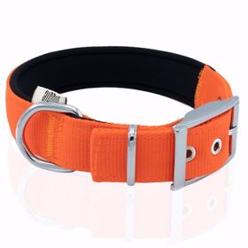 Doggie Elit Dokumadan El Yapımı Turuncu 3x47-55 cm Köpek Boyun Tasması