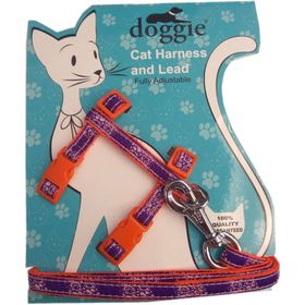 Doggie Gülücük Turuncu 22-36 cm Kedi Göğüs Tasması