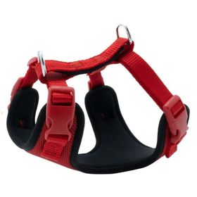 Doggie Hava Alan Dokumadan El Yapımı Kırmızı 1.5x35-45 cm Köpek Göğüs Tasması
