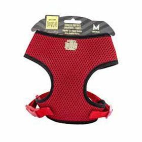 Doggie Hava Alan Dokumadan El Yapımı Kırmızı 2x45-55 cm Köpek Göğüs Tasması