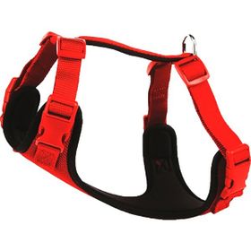 Doggie Hava Alan Dokumadan El Yapımı Kırmızı 2x55-65 cm Köpek Göğüs Tasması
