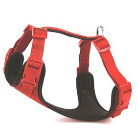 Doggie Hava Alan Dokumadan El Yapımı Kırmızı 2x55-65 cm Köpek Göğüs Tasması