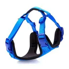 Doggie Hava Alan Dokumadan El Yapımı Küçük Irk Mavi 1.5x25-35 cm Köpek Göğüs Tasması