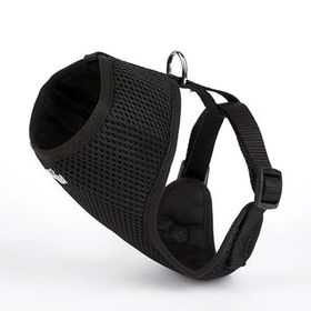 Doggie Hava Alan Dokumadan El Yapımı Küçük Irk Siyah 1.5x25-35 cm Köpek Göğüs Tasması