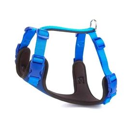 Doggie Hava Alan Dokumadan El Yapımı Lacivert 2x45-55 cm Köpek Göğüs Tasması
