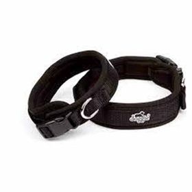 Doggie Hava Alan Dokumadan El Yapımı Siyah 1.5x30-40 cm Köpek Boyun Tasması