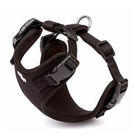 Doggie Hava Alan Dokumadan El Yapımı Siyah 1.5x35-45 cm Köpek Göğüs Tasması