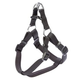 Doggie Hava Alan Dokumadan El Yapımı Siyah 2x45-55 cm Köpek Göğüs Tasması