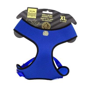 Doggie Havalı Dokuma Küçük Irk Mavi 2x50-65 cm Köpek Göğüs Tasması