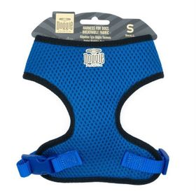 Doggie Havalı Dokuma Küçük Irk Mavi 2x50-65 cm Köpek Göğüs Tasması