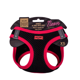 Doggie Havalı Dokuma Pembe XS 30-34 cm Reflektör Serisi Küçük Irk Köpek Göğüs Tasması