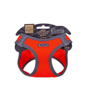 Doggie Havalı Dokuma Turuncu 2XS 26-30 cm Reflektör Serisi Küçük Irk Köpek Göğüs Tasması