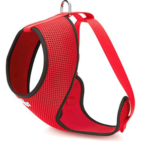 Doggie Kırmızı 1.5x25-35 cm Dokuma Havalı Junıor Göğüs Tasması