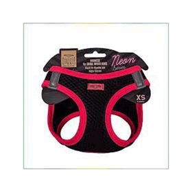 Doggie Kırmızı XS 30-34 cm Havalı Dokuma Neon Serisi Küçük Irk Köpek Göğüs Tasması