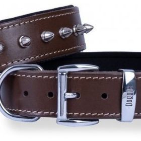 Doggie Konfor Deri Çivili Kahve 3,5x47-55 cm Boyun Tasması