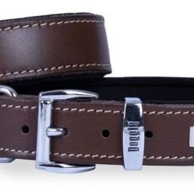 Doggie Konfor Deri Kahve 2.5x37- 45 cm Köpek Boyun Tasması