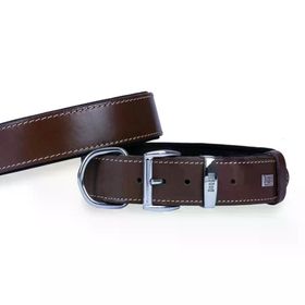 Doggie Konfor Deri Kahve 4x52-60 cm Köpek Boyun Tasması