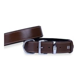 Doggie Konfor Deri Kahve 4x52-60 cm Köpek Boyun Tasması