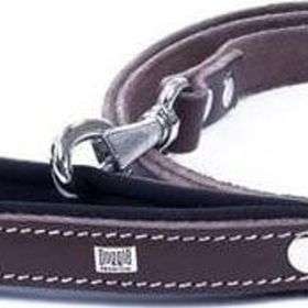 Doggie Konfor Deri Kahverengi Medium 2x140 cm Köpek Gezdirme Tasması