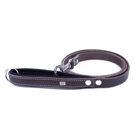 Doggie Konfor Deri Kahverengi Medium 2x140 cm Köpek Gezdirme Tasması