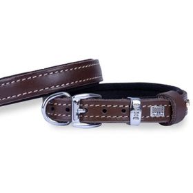 Doggie Konfor Deri Kahverengi Small 1.5x20-25 cm Köpek Boyun Tasması