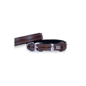 Doggie Konfor Deri Kahverengi Small 1.5x20-25 cm Köpek Boyun Tasması