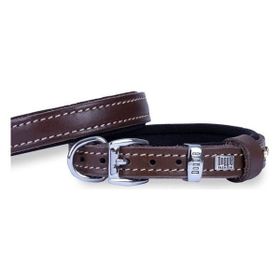 Doggie Konfor Deri Kahverengi Small 1.5x20-25 cm Köpek Boyun Tasması