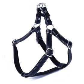 Doggie Konfor Deri Ronin Siyah Small 1.5x40 45 cm Köpek Göğüs Tasması