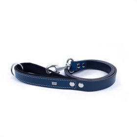 Doggie Konfor Deri Royal Mavi 2,5x120 cm Gezdirme Tasması